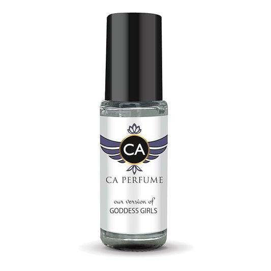 CA Perfume Impression of Goddess Girls for Women Perfume Oil Amber Floral Scent Long Lasting Perfumes for Women Travel Size Mini Perfume Sample TSA Ready Body Oil Roll-on 0.14 Fl Oz 4ml