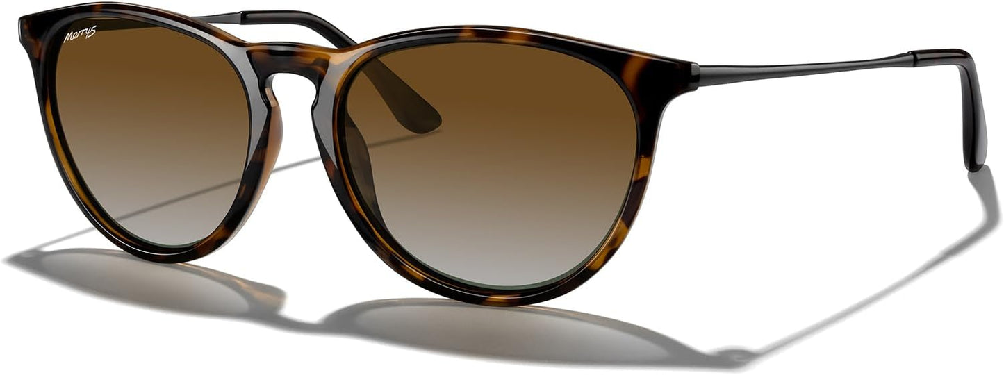 MERRY'S Vintage Polarized Sunglasses for Women Men Retro Round Mirrored Lens Sun glasses UV400
