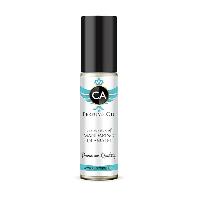 CA Perfume Impression of Mandarino Di Amalfi Unisex Eau De Parfum Citrus Aromatic Scent Long Lasting Unisex Fragrance Travel Size TSA Ready for Day and Night Wear 0.33 Fl Oz 10ml