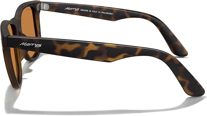 MERRY'S Classic Square Shape Polarized Sunglasses for Womens Mens Retro Designer UV400 Sun Glasses S6140
