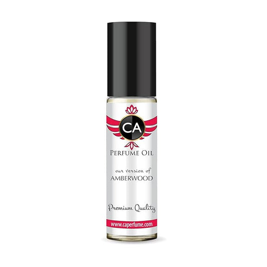 CA Perfume Impression of Amberwood Unisex Fragrance Oil Oriental Woody Scent Long Lasting Perfumes for Women & Men Travel Size TSA Ready Mini Parfum Body Oil Roll-on 0.33 Fl Oz 10ml