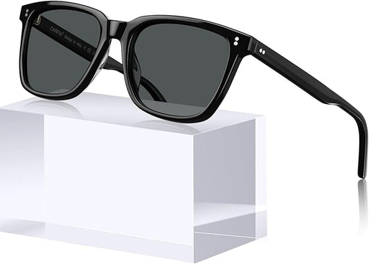 CARFIA Polarized Sunglasses for Women: Acetate, Small/Medium Size, UV400 Anti Glare CA5354