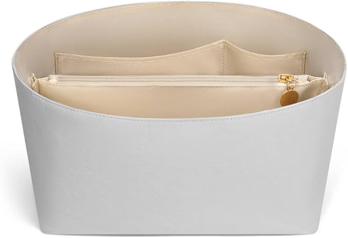 ZTUJO Purse Organizer Insert For Handbags For Le Pliage, Ultra-light Waterproof DupontPaper Upgraded Purse Organizer Insert (White, Medium)