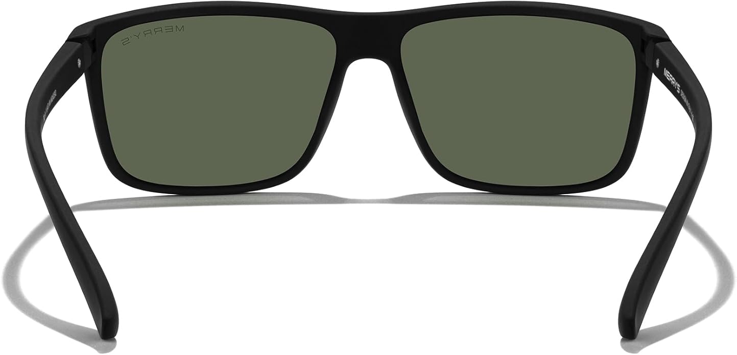 MERRY'S Rectangular Polarized Sports Sunglasses for Men Women Cycling Driving Fishing UV400 Protection S8225