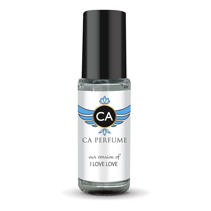 CA Perfume Impression of I Love Love for Women Perfume Oil Floral Woody Musk Scent Long Lasting Perfumes for Women Travel Size Mini Perfume Sample TSA Ready Body Oil Roll-on 0.14 Fl Oz 4ml