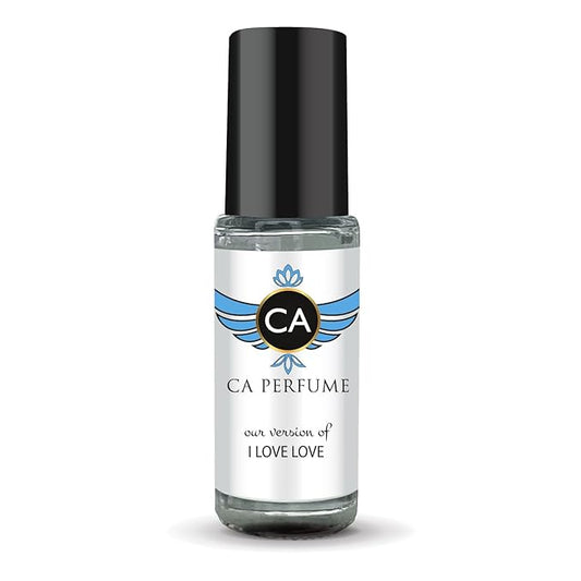 CA Perfume Impression of I Love Love for Women Perfume Oil Floral Woody Musk Scent Long Lasting Perfumes for Women Travel Size Mini Perfume Sample TSA Ready Body Oil Roll-on 0.14 Fl Oz 4ml