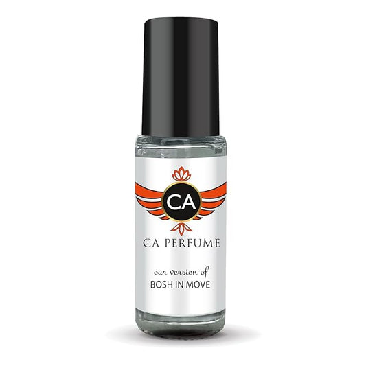CA Perfume Impression of Bosh In Move for Men Perfume Oil Amber Fougere Scent Long Lasting Cologne for Men Travel Size Mini Perfume Sample TSA Ready Body Oil Roll-on 0.14 Fl Oz 4ml