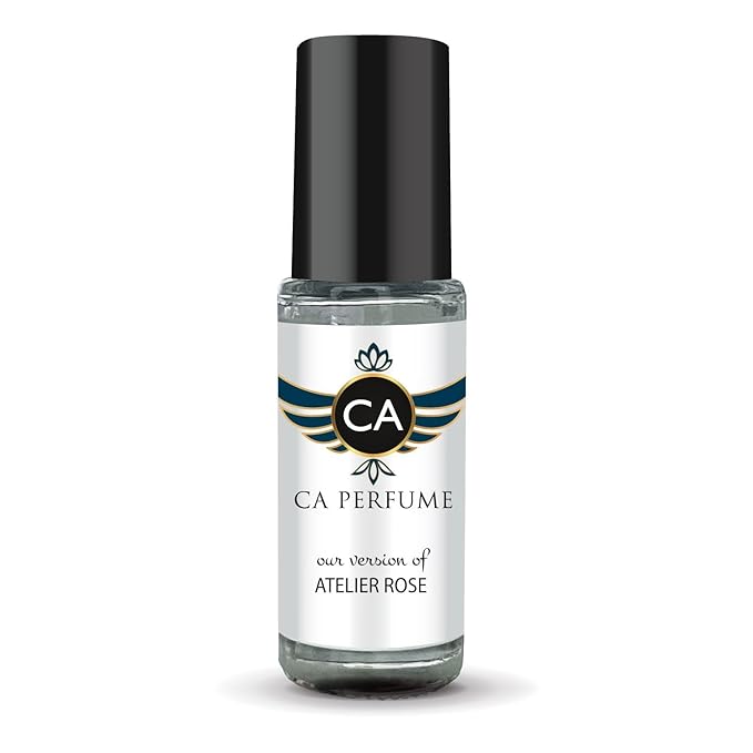 CA Perfume Impression of Atelier Rose Unisex Fragrance Oil Amber Floral Scent Long Lasting Perfumes for Women & Men Travel Size TSA Ready Mini Parfum Body Oil Roll-on 0.14 Fl Oz 4ml