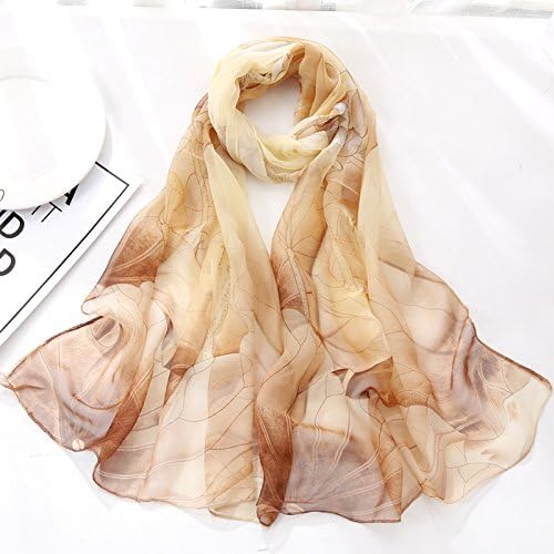 YOUR SMILE Ladies/Women's Lightweight Floral Print/Solid Color mixture Shawl Scarf For Spring Summer season