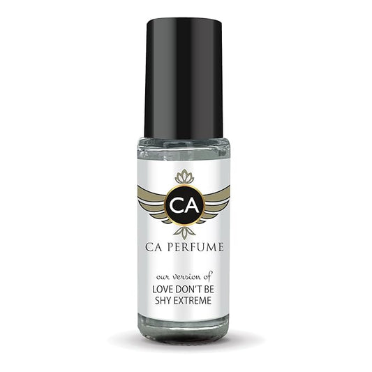 CA Perfume Impression of Love Don’t Be Shy Extreme for Women Perfume Oil Amber Vanilla Scent Long Lasting Perfumes for Women Travel Size Mini Perfume Sample TSA Ready Body Oil Roll-on 0.14 Fl Oz 4ml
