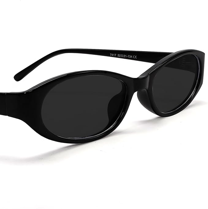 Retro Oval Sunglasses for Women 2026 90s Small Chic Cat Eye Sun Glasses Sunnies Lightweight Shades