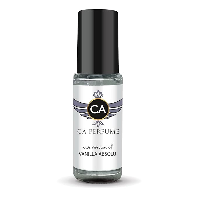 CA Perfume Impression of Vanille Absolu for Women Perfume Oil Amber Vanilla Scent Long Lasting Perfumes for Women Travel Size Mini Perfume Sample TSA Ready Body Oil Roll-on 0.14 Fl Oz 4ml