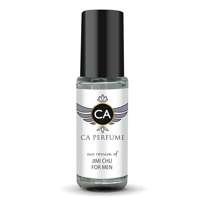 CA Perfume Impression of Jimi Chu for Men Perfume Oil Woody Aromatic Scent Long Lasting Cologne for Men Travel Size Mini Perfume Sample TSA Ready Body Oil Roll-on 0.14 Fl Oz 4ml