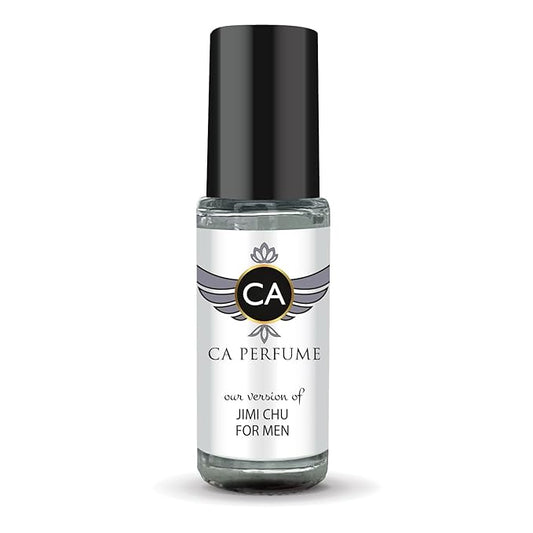 CA Perfume Impression of Jimi Chu for Men Perfume Oil Woody Aromatic Scent Long Lasting Cologne for Men Travel Size Mini Perfume Sample TSA Ready Body Oil Roll-on 0.14 Fl Oz 4ml