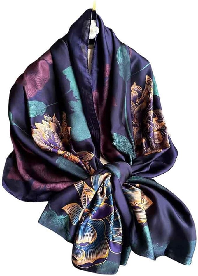 Xyueanlo Scarfs for Women Lightweight Scarves Fashion Print Floral Pattern Head Scarf Wraps Shawls