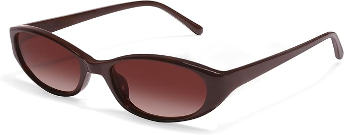 Retro Oval Sunglasses for Women 2026 90s Small Chic Cat Eye Sun Glasses Sunnies Lightweight Shades