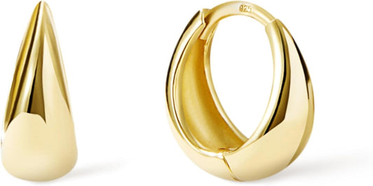 Ana Luisa Hoop Earrings for Women - 14K Gold Plated & Silver Rhodium Plated Assorted Earring Styles - Dainty, Small Gold Hoop Earrings - Hypoallergenic Tarnish-Free Jewelry - Gifts for Women