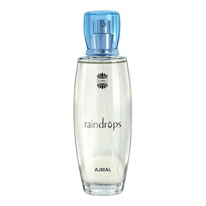 Ajmal Rain Drops Perfume – Women Fresh & Floral Scent with Fruity Notes, Inspired by Rain & Ocean Breeze, Long-Lasting Eau de Parfum, Made in Dubai – 50ml / 1.7 fl oz