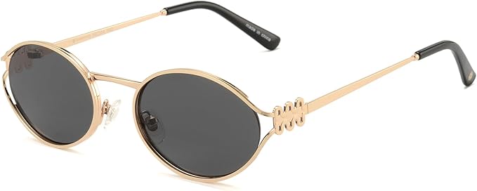 Retro Oval Sunglasses Womens Trendy 2026, Vintage Y2K Women's Shades Fashion 90s Sun Glasses UV Protection VF2252