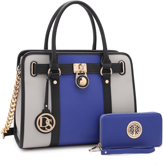 Dasein Handbags Purses Set for Women Top Handle Satchel Shoulder Bags Large Work Tote Bag with Matching Wallet