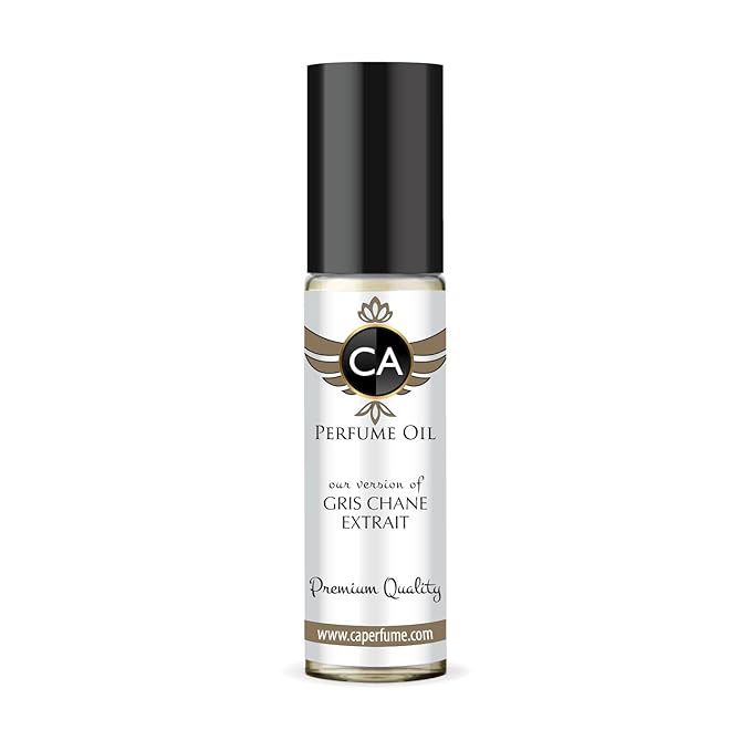 CA Perfume Impression of Gris Chane Extrait Unisex Fragrance Oil Woody Spicy Scent Long Lasting Perfumes for Women & Men Travel Size TSA Ready Mini Parfum Body Oil Roll-on 0.33 Fl Oz 10ml