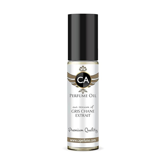 CA Perfume Impression of Gris Chane Extrait Unisex Fragrance Oil Woody Spicy Scent Long Lasting Perfumes for Women & Men Travel Size TSA Ready Mini Parfum Body Oil Roll-on 0.33 Fl Oz 10ml