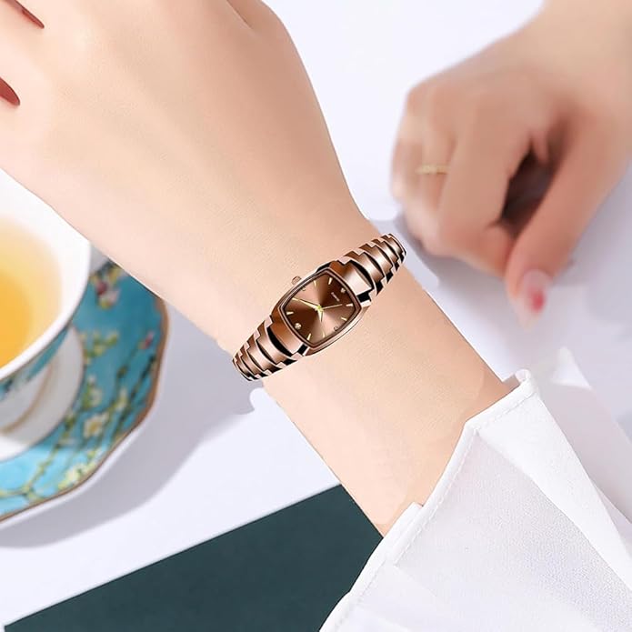 BESTKANG Watches for Women Small Square Face Ladies Watches Waterproof Tungsten Steel Dainty Dress Rectangle Exquisite Female Womens Bracelet Watch