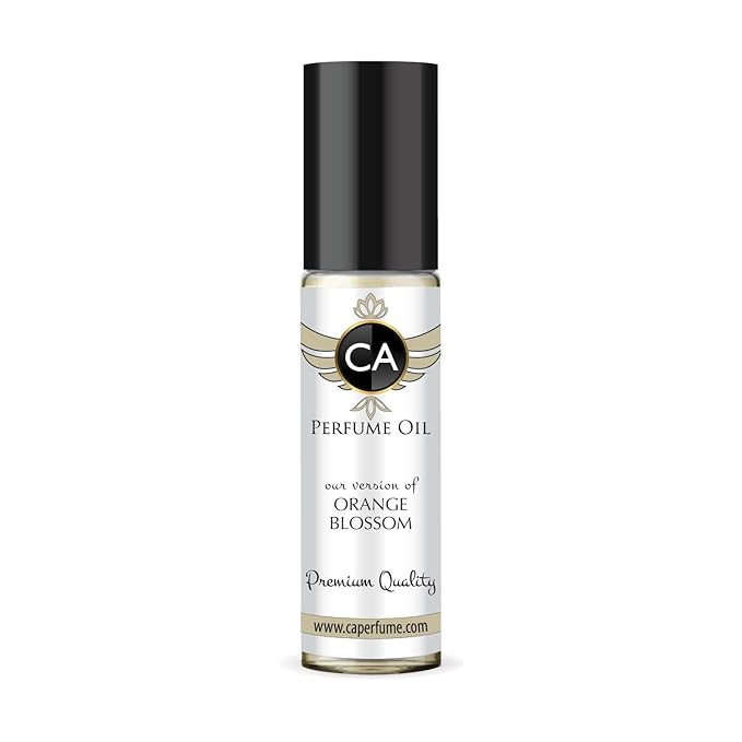 CA Perfume Impression of Orange Blossom Unisex Fragrance Oil Floral Scent Long Lasting Perfumes for Women & Men Travel Size TSA Ready Mini Parfum Body Oil Roll-on 0.33 Fl Oz 10ml