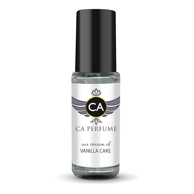 CA Perfume Impression of Vanilla Cake Unisex Perfume Oil Amber Vanilla Scent Long Lasting Fragrance for Women and Men Travel Size Mini Perfume Sample TSA Ready Body Oil Roll-on 0.14 Fl Oz 4ml