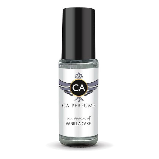 CA Perfume Impression of Vanilla Cake Unisex Perfume Oil Amber Vanilla Scent Long Lasting Fragrance for Women and Men Travel Size Mini Perfume Sample TSA Ready Body Oil Roll-on 0.14 Fl Oz 4ml