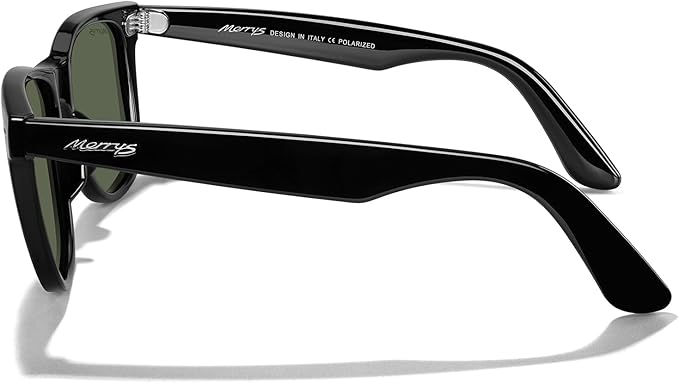 MERRY'S Classic Square Shape Polarized Sunglasses for Womens Mens Retro Designer UV400 Sun Glasses S6140