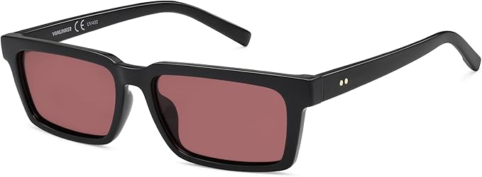 VANLINKER Retro Rectangular Polarized Sunglasses for Women Men Trendy Small Chic 80s 90s Square Sun Glasses VL9877