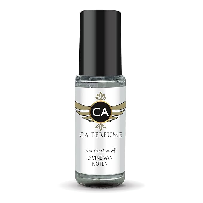 CA Perfume Impression of Divine Van Noten Unisex Fragrance Oil Oriental Woody Scent Long Lasting Perfumes for Women & Men Travel Size TSA Ready Mini Parfum Body Oil Roll-on 0.14 Fl Oz 4ml
