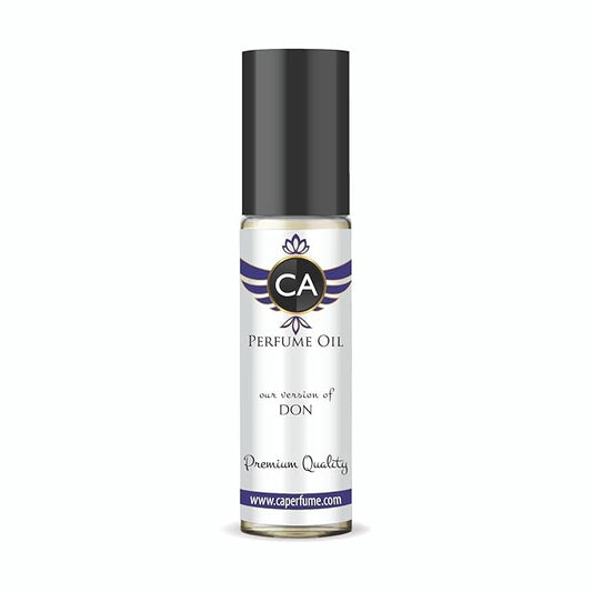 CA Perfume Impression of Don Unisex Fragrance Oil Amber Fougere Scent Long Lasting Perfumes for Women & Men Travel Size TSA Ready Mini Parfum Body Oil Roll-on 0.33 Fl Oz 10ml