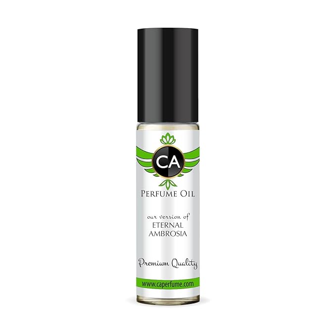 CA Perfume Originals Eternal Ambrosia Unisex Fragrance Oil Floral Fruity Scent Long Lasting Perfumes for Women & Men Travel Size TSA Ready Mini Parfum Body Oil Roll-on 0.33 Fl Oz 10ml