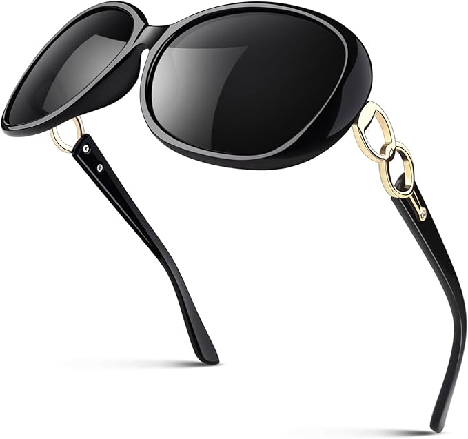 Sunier Sunglasses Womens Polarized Trendy Oversized Sun Glasses Fashion Ladies Shades 100% UV400 Protection S85