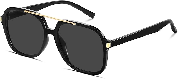Retro Aviator Sunglasses for Women Men 2026 Square Top Bar Sun Glasses Sunnies 70s Lightweight Shades