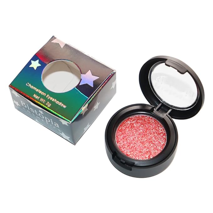 Bistopia Glitter Eyeshadow Collection, 14 Shades, Shimmer Pressed Powder, Metallic and Iridescent Colors (Monarch)