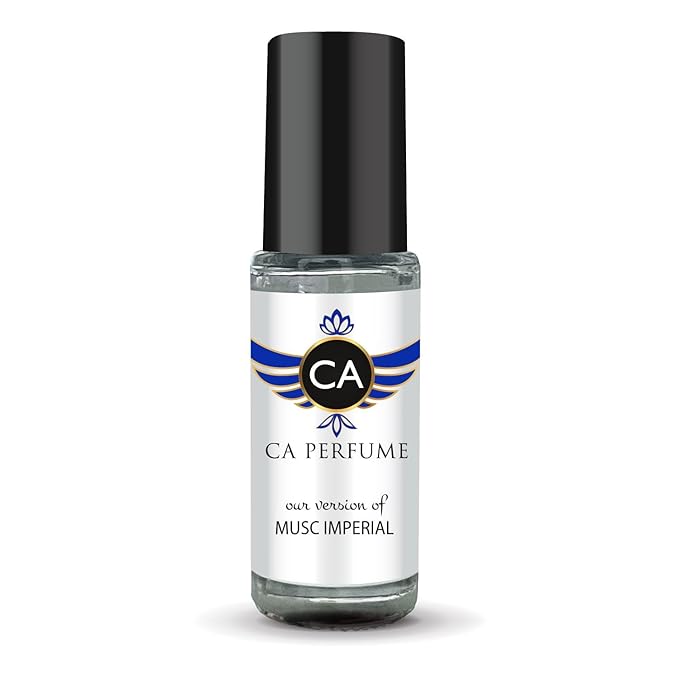 CA Perfume Impression of Musc Imperial Unisex Fragrance Oil Woody Floral Musk Scent Long Lasting Perfumes for Women & Men Travel Size TSA Ready Mini Parfum Body Oil Roll-on 0.14 Fl Oz 4ml