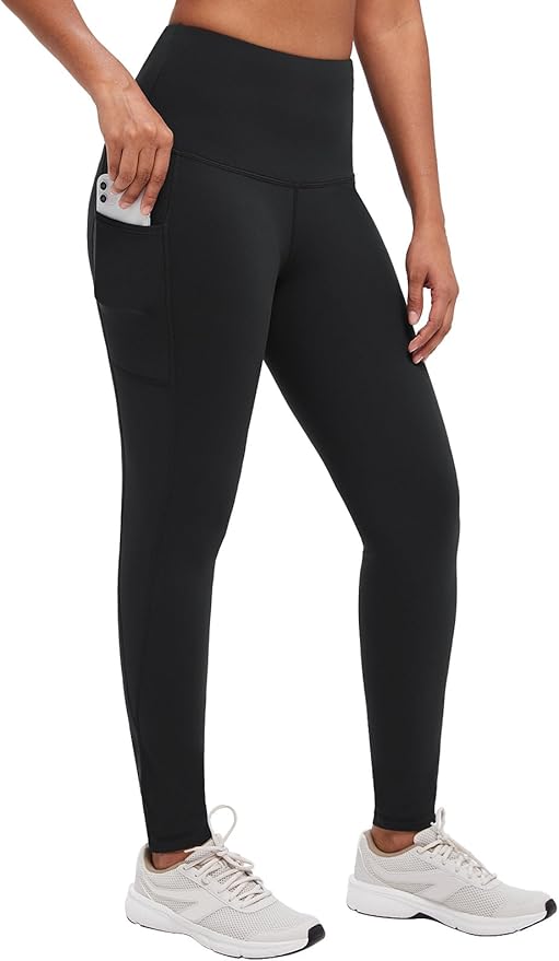baleaf Winter Clothing Women Leggings Fleece Lined Tights Thermal Warm Thick Cold Weather Gear 1 Pockets