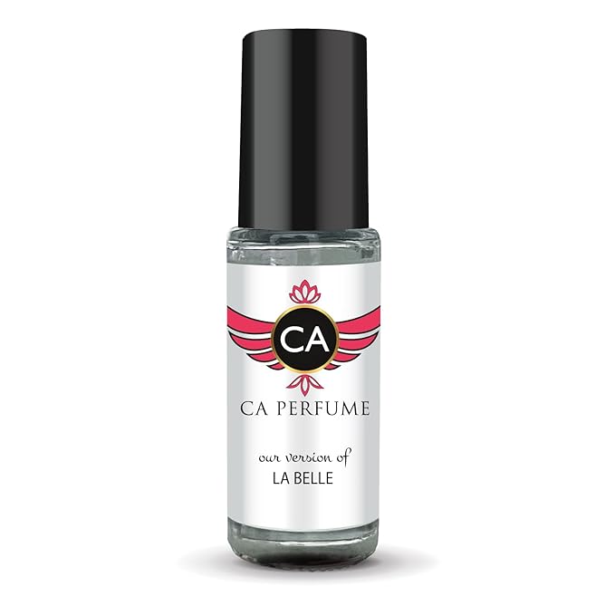 CA Perfume Impression of La Belle for Women Perfume Oil Amber Vanilla Scent Long Lasting Perfumes for Women Travel Size Mini Perfume Sample TSA Ready Body Oil Roll-on 0.14 Fl Oz 4ml