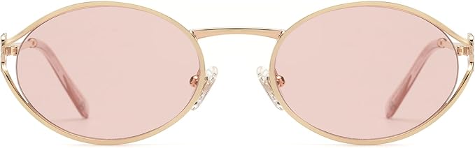 Retro Oval Sunglasses Womens Trendy 2026, Vintage Y2K Women's Shades Fashion 90s Sun Glasses UV Protection VF2252
