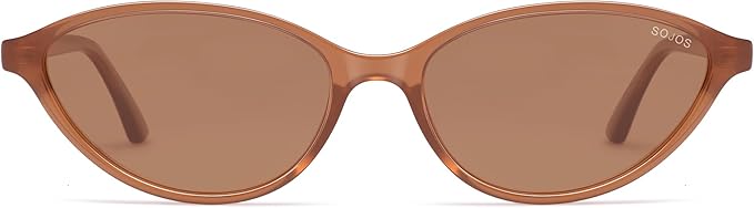 SOJOS Trendy Polarized Oval Sunglasses for Women Retro Chic 90s Shades Lightweight Sunnies SJ2656
