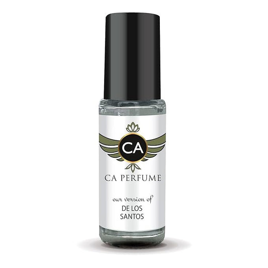 CA Perfume Impression of De Los Santos Unisex Perfume Oil Floral Scent Long Lasting Fragrance for Women and Men Travel Size Mini Perfume Sample TSA Ready Body Oil Roll-on 0.14 Fl Oz 4ml