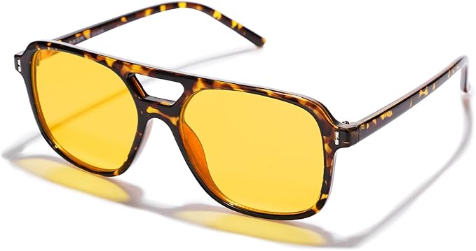 VANLINKER Retro Vintage 70s Square Aviator sunglasses for women men VL9611X
