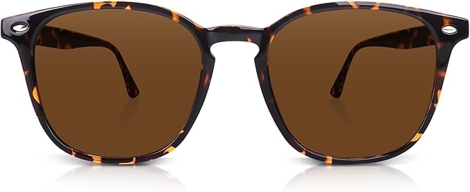 DrRelax Retro Sunglasses Womens Trendy Round Polarized Shades Sun Glasses