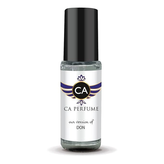 CA Perfume Impression of Don Unisex Perfume Oil Amber Fougere Scent Long Lasting Fragrance for Women and Men Travel Size Mini Perfume Sample TSA Ready Body Oil Roll-on 0.14 Fl Oz 4ml