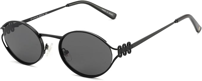 Retro Oval Sunglasses Womens Trendy 2026, Vintage Y2K Women's Shades Fashion 90s Sun Glasses UV Protection VF2252