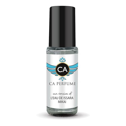CA Perfume Impression of L'eau De Miyake for Men Fragrance Oil Woody Scent Long Lasting Cologne for Men Travel Size TSA Ready Mini Parfum Body Oil Roll-on 0.14 Fl Oz 4ml