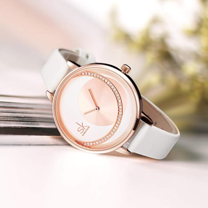 SHENGKE Simplicity Creative Women Watch Genuine Leather Elegant Women Watches Ladies Business Wristwatch
